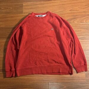 Y2K Tommy Hilfiger Maroon Sweatshirt Size Mens‎ XL